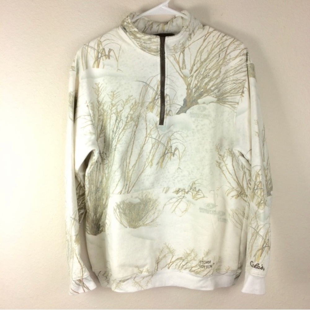 Cabelas Winter Brush Mossy Oak 1/4 Zip Pullover
Sweatshirt